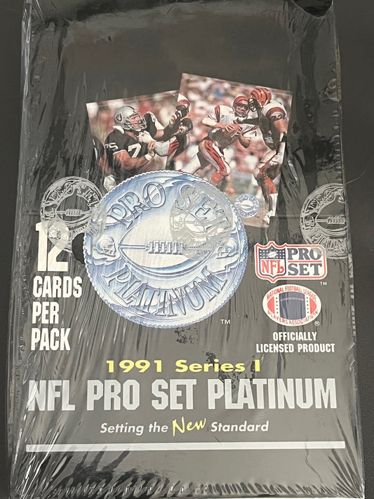 Pick Your Pack- Ripped live 💥🏉 VINTAGE -1991 NFL PRO SET SERIES 1 PLATINUM 🏉💥