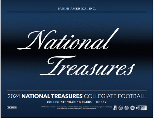 2 Box 2024 National Treasures Collegiate Football Hobby - Random Teams + NIL/NCAA spot