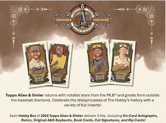 2 Box 2024 Allen & Ginter - Random teams (plus non-MLB spot)